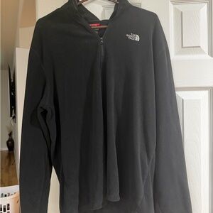 The North Face Men's Zip-Up Black Fleece Sweater XL